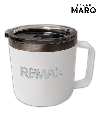 14oz Double Wall Vacuum Powder Coated Mug - TRADE MARQ - REMAX Brand Refresh - Laser engraved