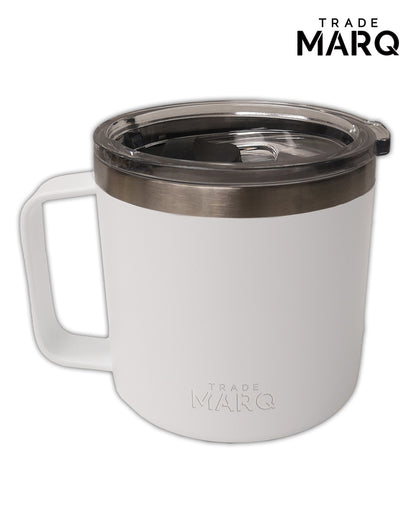 14oz Double Wall Vacuum Powder Coated Mug - TRADE MARQ - REMAX Brand Refresh - Laser engraved