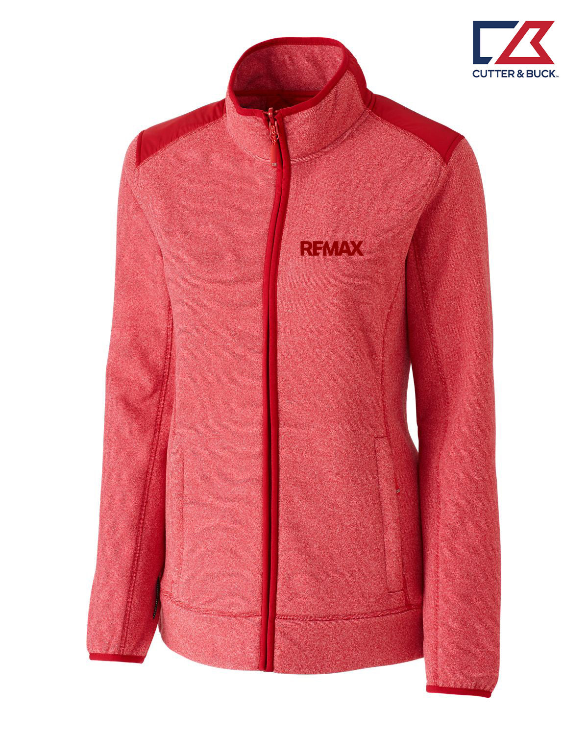 Red jacket with REMAX logo on a white background