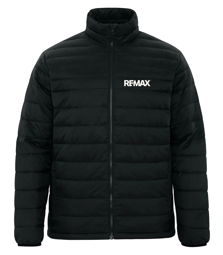 Men's Puffy Jacket - Brand Refresh - One Color Logo - Embroidered