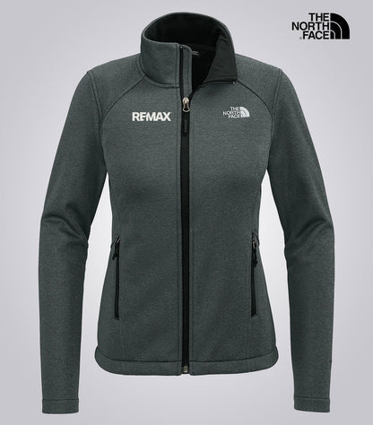 The North Face Ladies' Ridgewall Soft Shell Jacket- Brand Refresh - One Color Logo - Embroidered