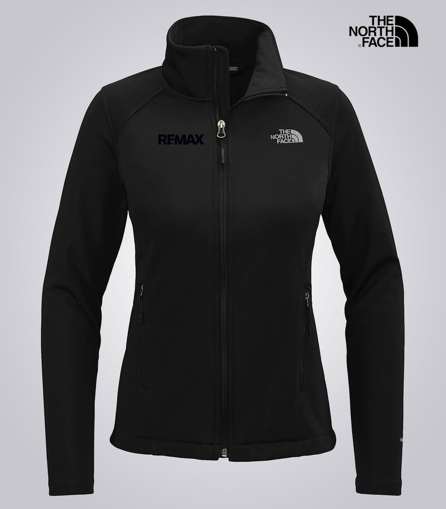 The North Face Ladies' Ridgewall Soft Shell Jacket- Brand Refresh - One Color Logo (T/T) - Embroidered