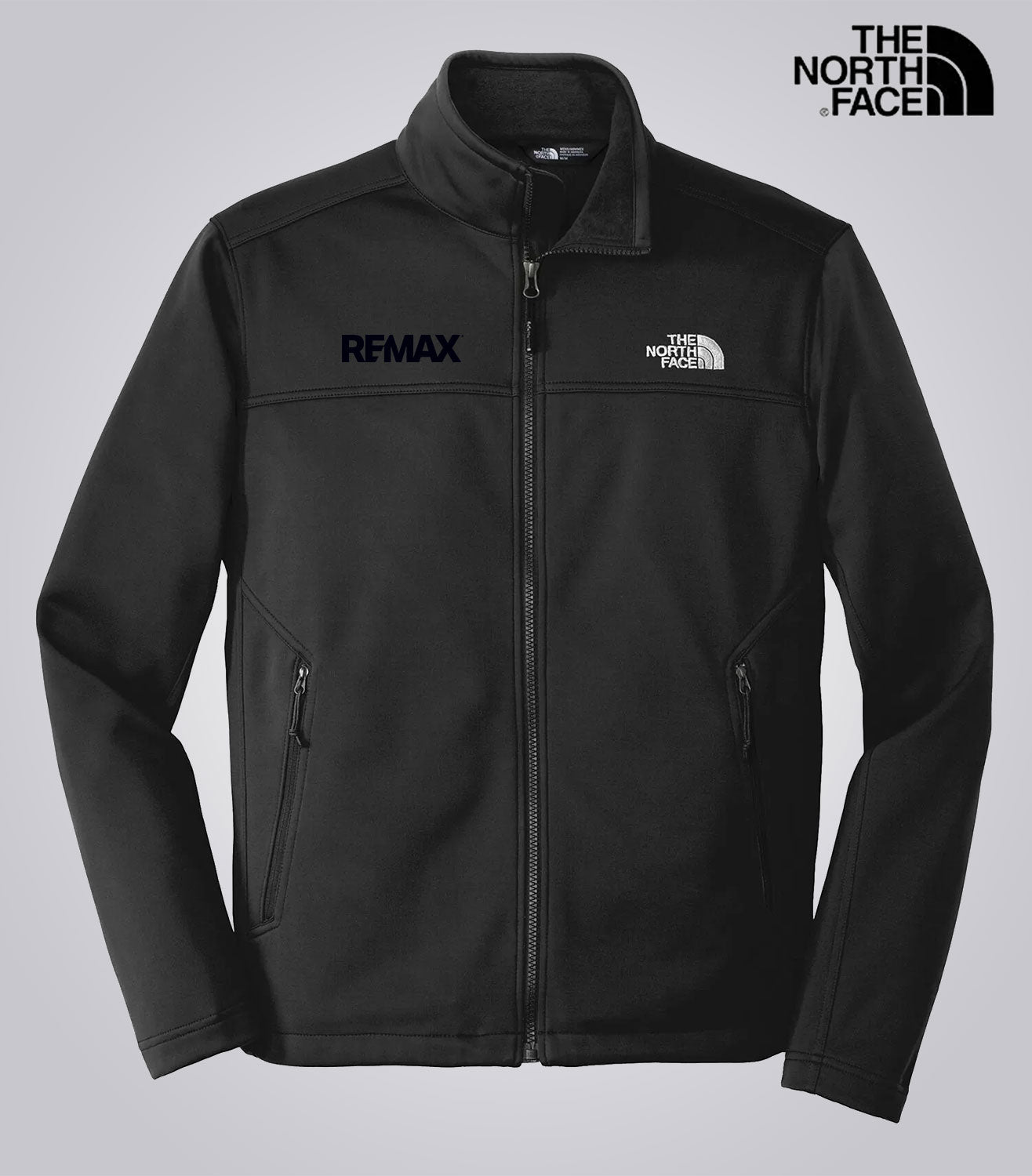 The North Face Men's Ridgewall Soft Shell Jacket - Brand Refresh - One Color Logo (T/T) - Embroidered