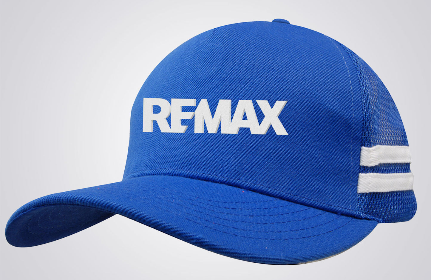 American Premium Twill/Mesh Deep Fit Trucker with Stripes - REMAX Brand Refresh - 3D Silicone Patch