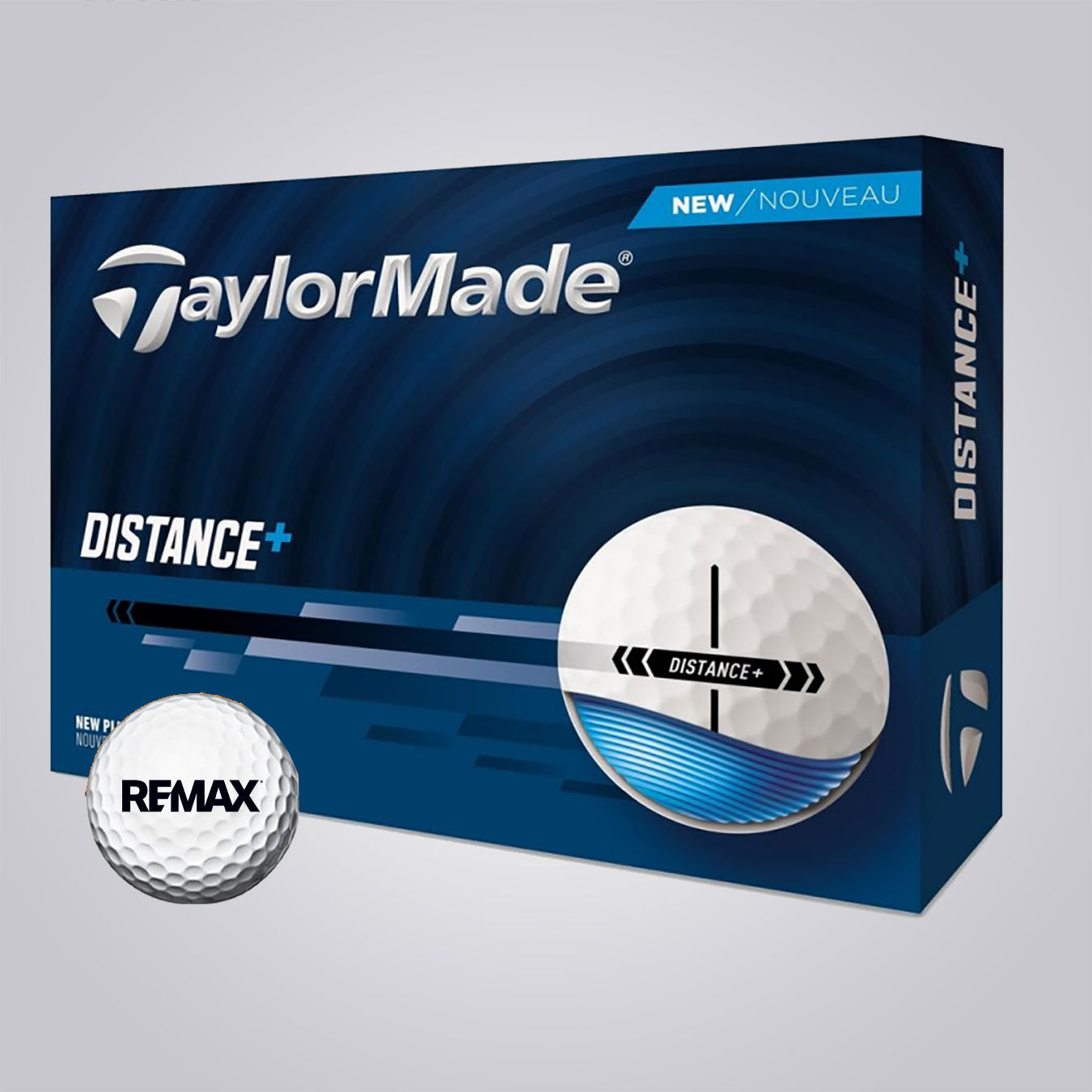 TaylorMade Distance+ Golf Balls - REMAX Brand Refresh - One Color Logo