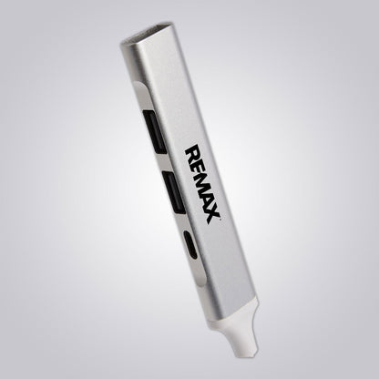 Recycled Aluminum 4-Port USB-A and C Hub - Brand Refresh - One Color Logo