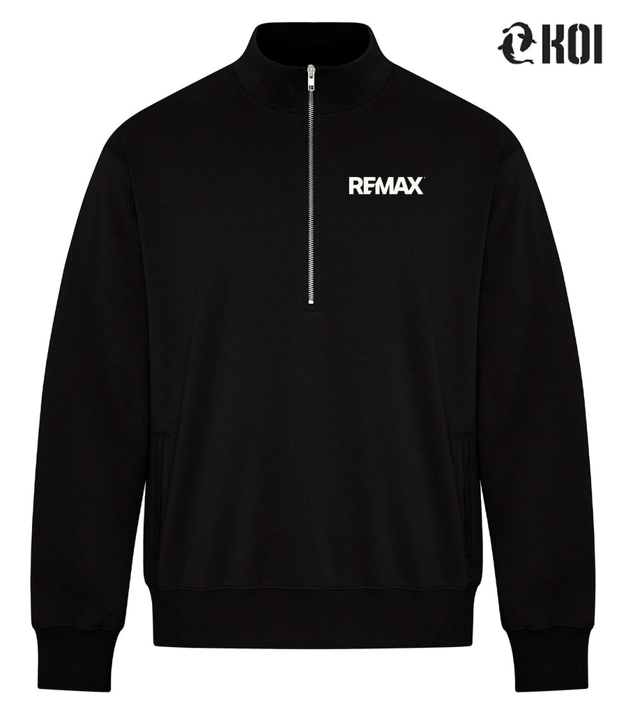 KOI® ELEMENT CFF 1/2 ZIP SWEATSHIRT - Brand Refresh - One Color Logo - Embroidered