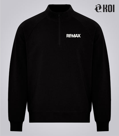 KOI® ELEMENT CVC UNISEX FRENCH TERRY 1/4 ZIP - Brand Refresh - One Color Logo - Embroidered