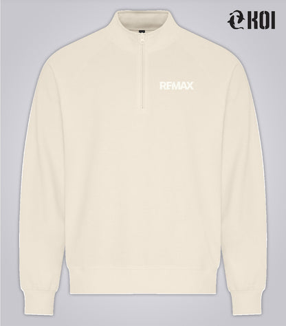KOI® ELEMENT CVC UNISEX FRENCH TERRY 1/4 ZIP - Brand Refresh - One Color Logo - Embroidered