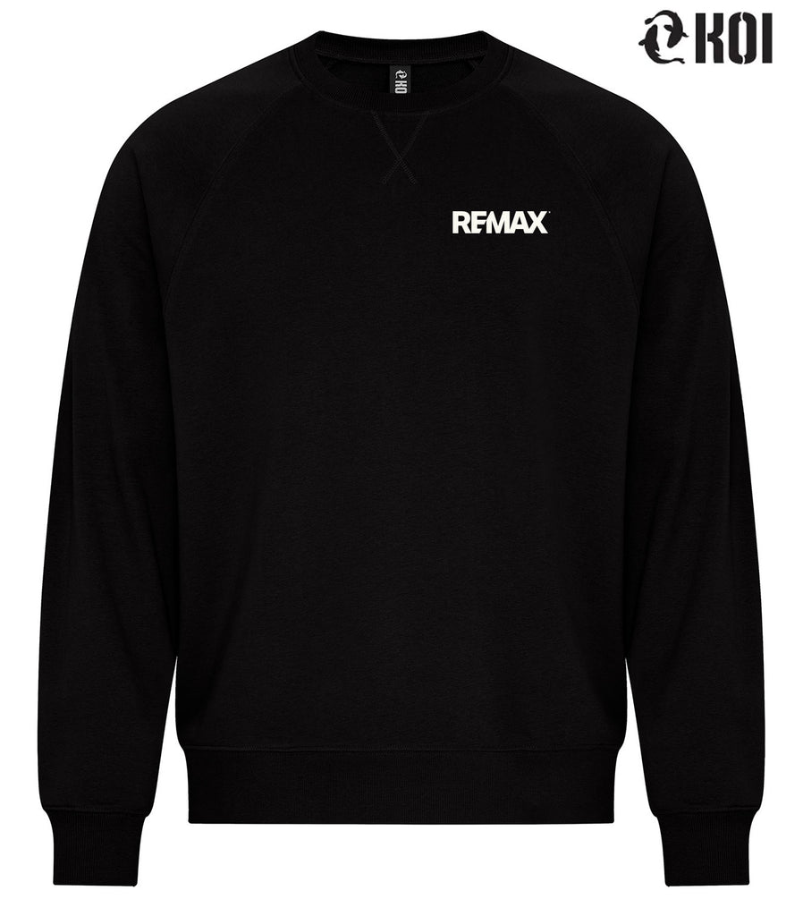 KOI® ELEMENT CVC FRENCH TERRY CREWNECK SWEATSHIRT - Brand Refresh - One Color Logo - Embroidered