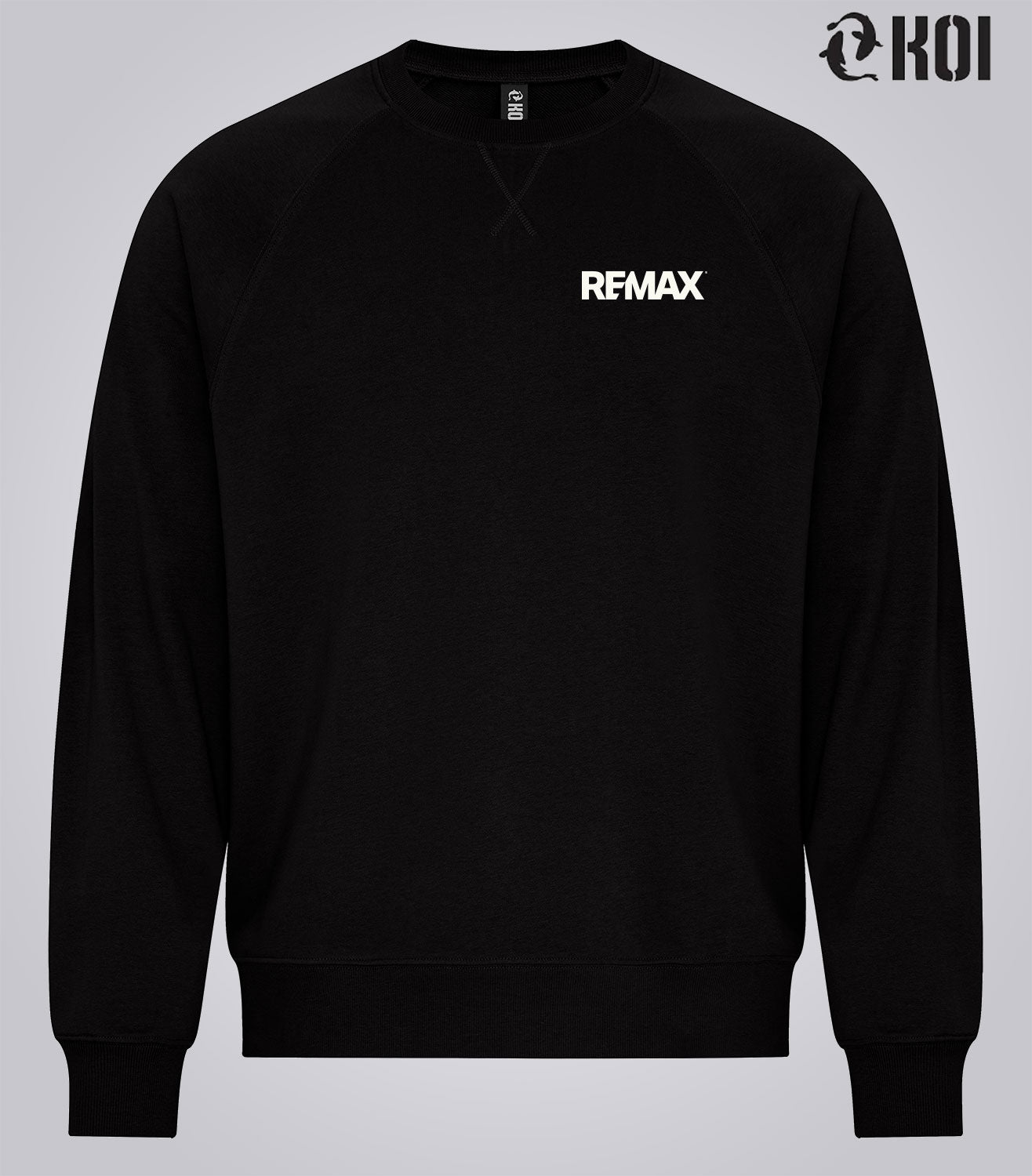 KOI® ELEMENT CVC FRENCH TERRY CREWNECK SWEATSHIRT - Brand Refresh - One Color Logo - Embroidered