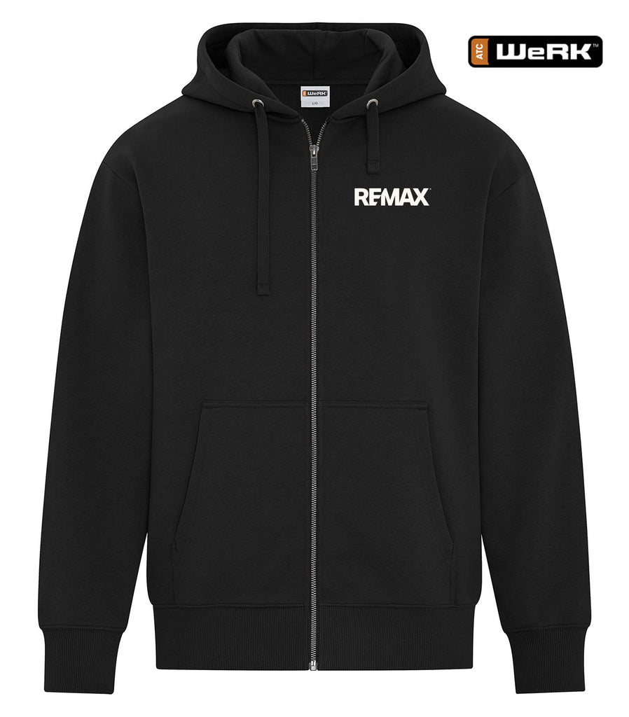 WeRK™ HEAVYWEIGHT FLEECE FULL ZIP HOODIE - Brand Refresh - One Color Logo - Embroidered