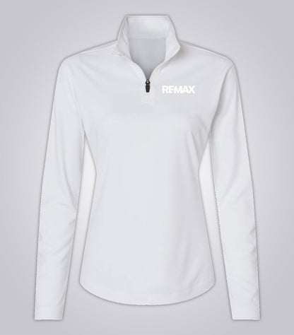 Women's Pro-Lock Performance Quarter-Zip Pullover - Brand Refresh - One Color Logo -  Embroidered