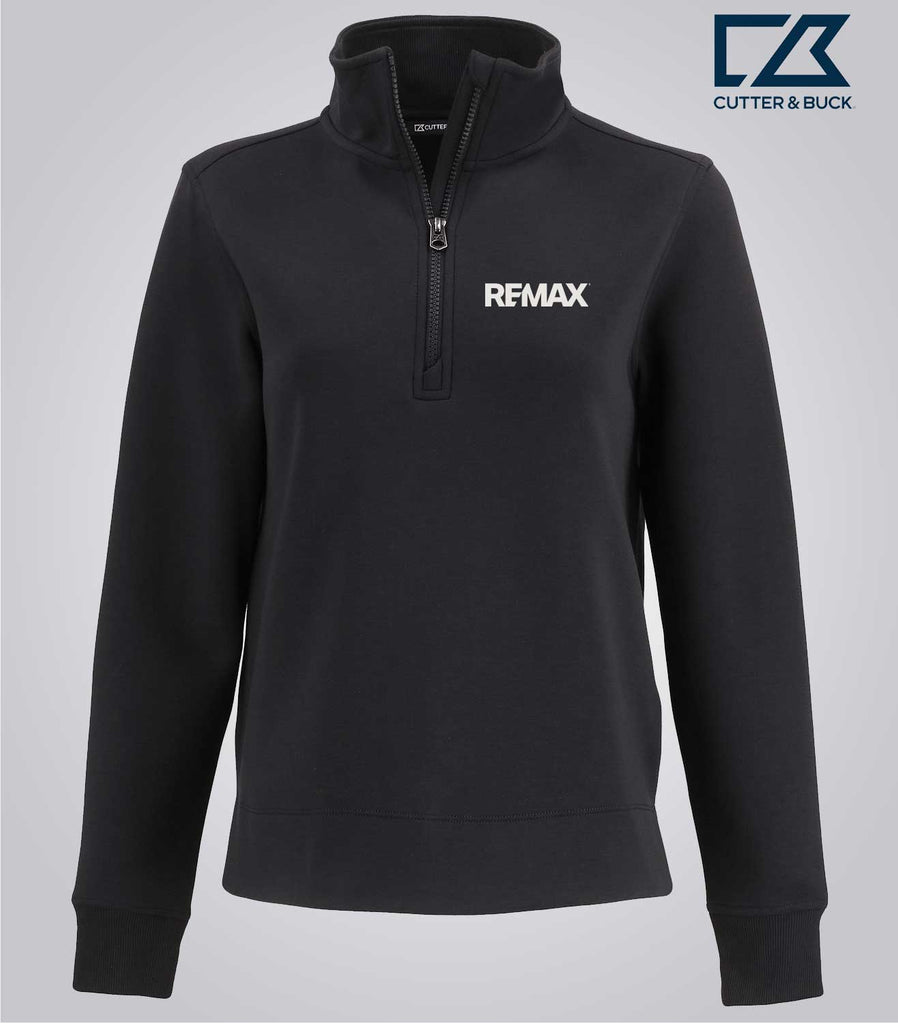 Cutter & Buck Roam Epic Versatility Recycled Womens Quarter Zip Pullover - Brand Refresh - Embroidered