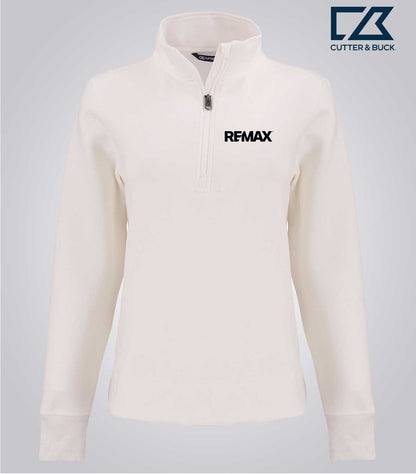 Cutter & Buck Roam Epic Versatility Recycled Womens Quarter Zip Pullover - Brand Refresh - Embroidered