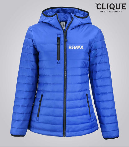 Clique Valhalla Full Zip Womens Puffer Jacket - Brand Refresh - One Color Logo - Embroidered