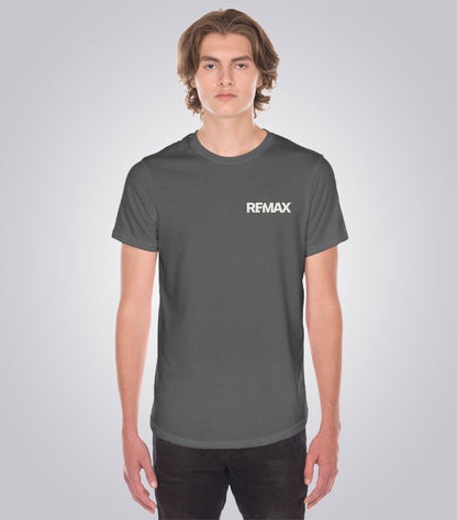 Men's Scoop Bottom T-Shirt - Brand Refresh - One Color Logo - PRINT