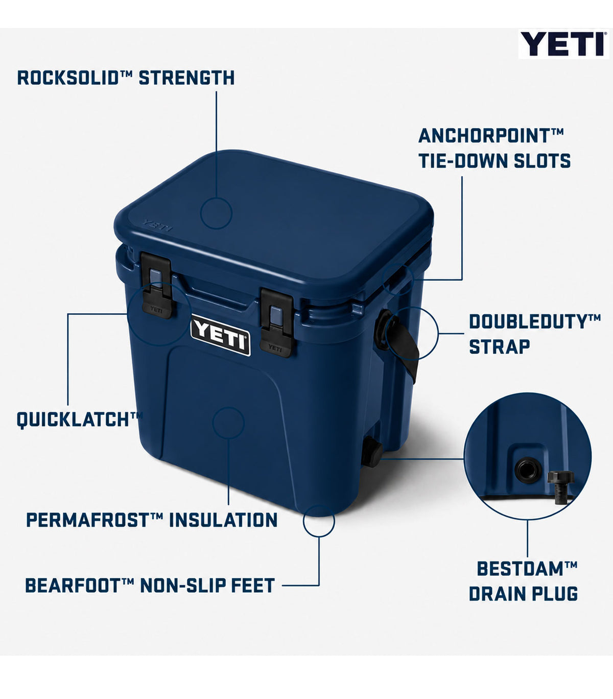 Yeti Roadie® 24 Hard Cooler - Brand Refresh - One Color Logo