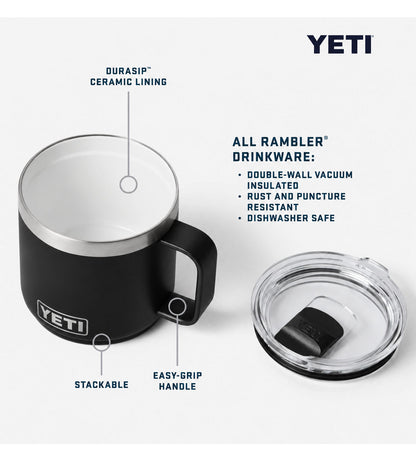 Yeti Rambler 14oz Stackable Mug - Brand Refresh - One Color Logo