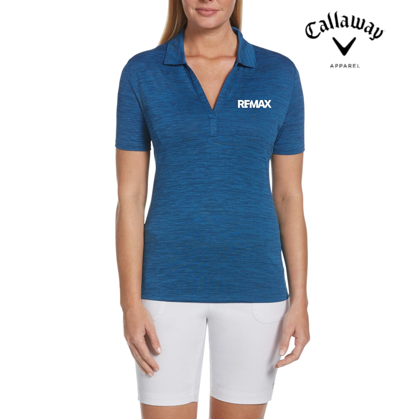 Callaway Stripe Ladies' Polo - Brand Refresh - Embroidered