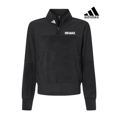 Black Adidas jacket with Remax logo on a white background