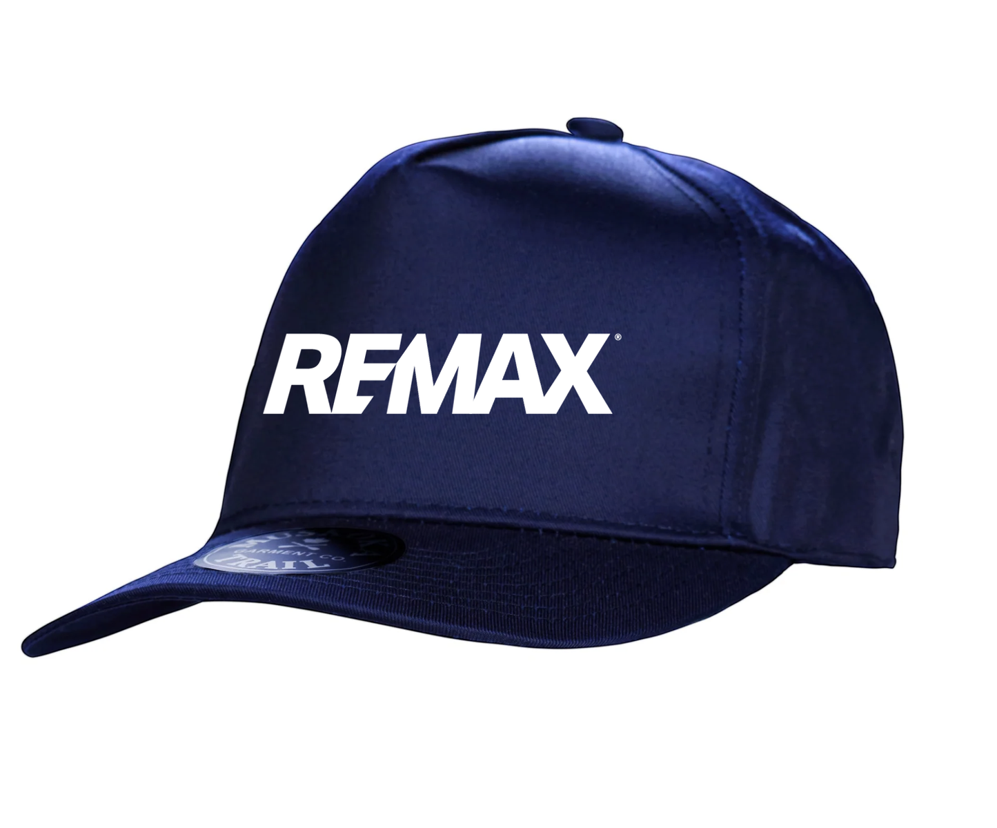 Navy blue cap with REMAX logo on a white background