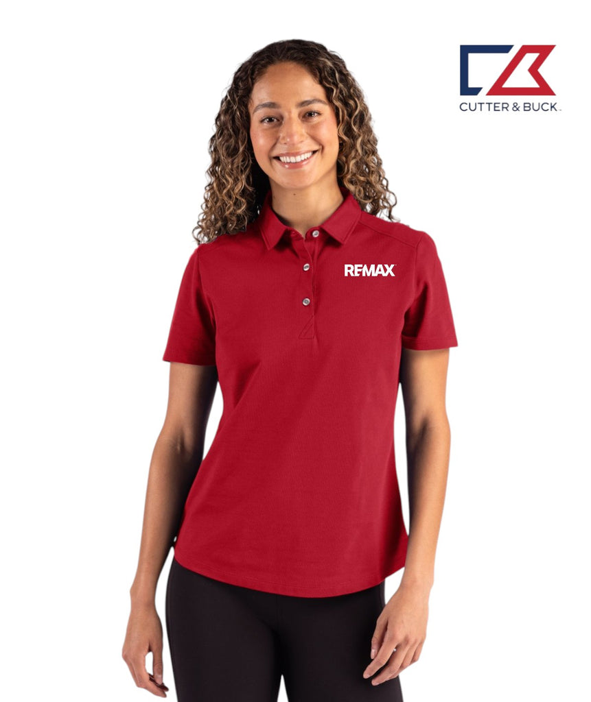 Cutter & Buck Advantage Refresh Epic Confidence Recycled Tri-Blend Pique Womens Polo - Brand Refresh - Embroidered