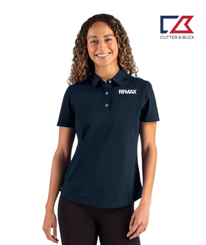 Cutter & Buck Advantage Refresh Epic Confidence Recycled Tri-Blend Pique Womens Polo - Brand Refresh - Embroidered