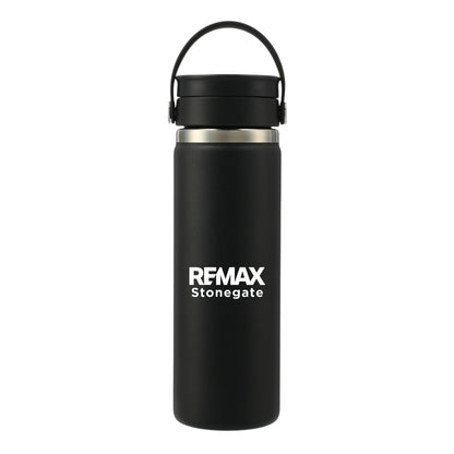Hydro Flask® Wide Mouth 20 oz Bottle with Flex Sip Lid™ - Brand Refresh - One Color Logo - Custom Branded
