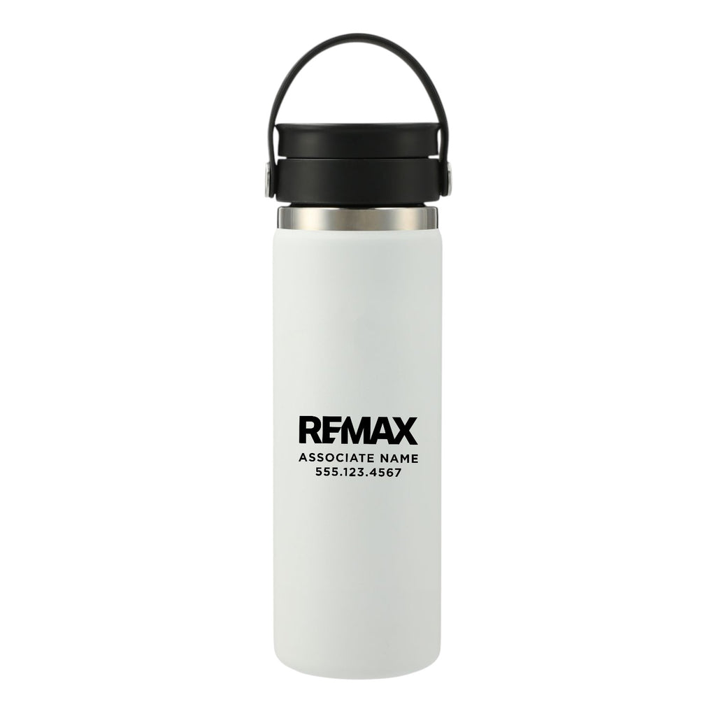 Hydro Flask® Wide Mouth 20 oz Bottle with Flex Sip Lid™ - Brand Refresh - One Color Logo - Custom Branded