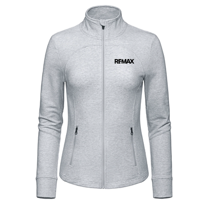 Gray jacket with REMAX logo on a white background