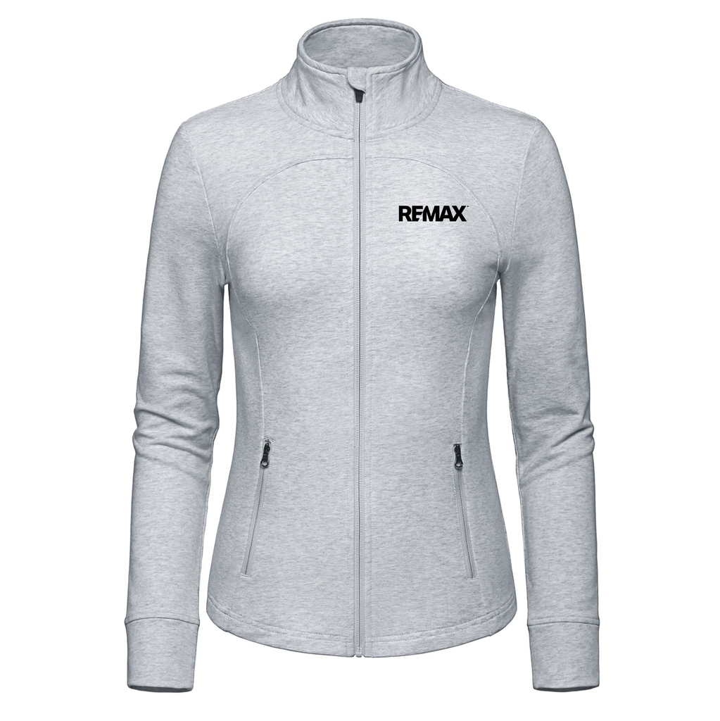 Gray jacket with REMAX logo on a white background