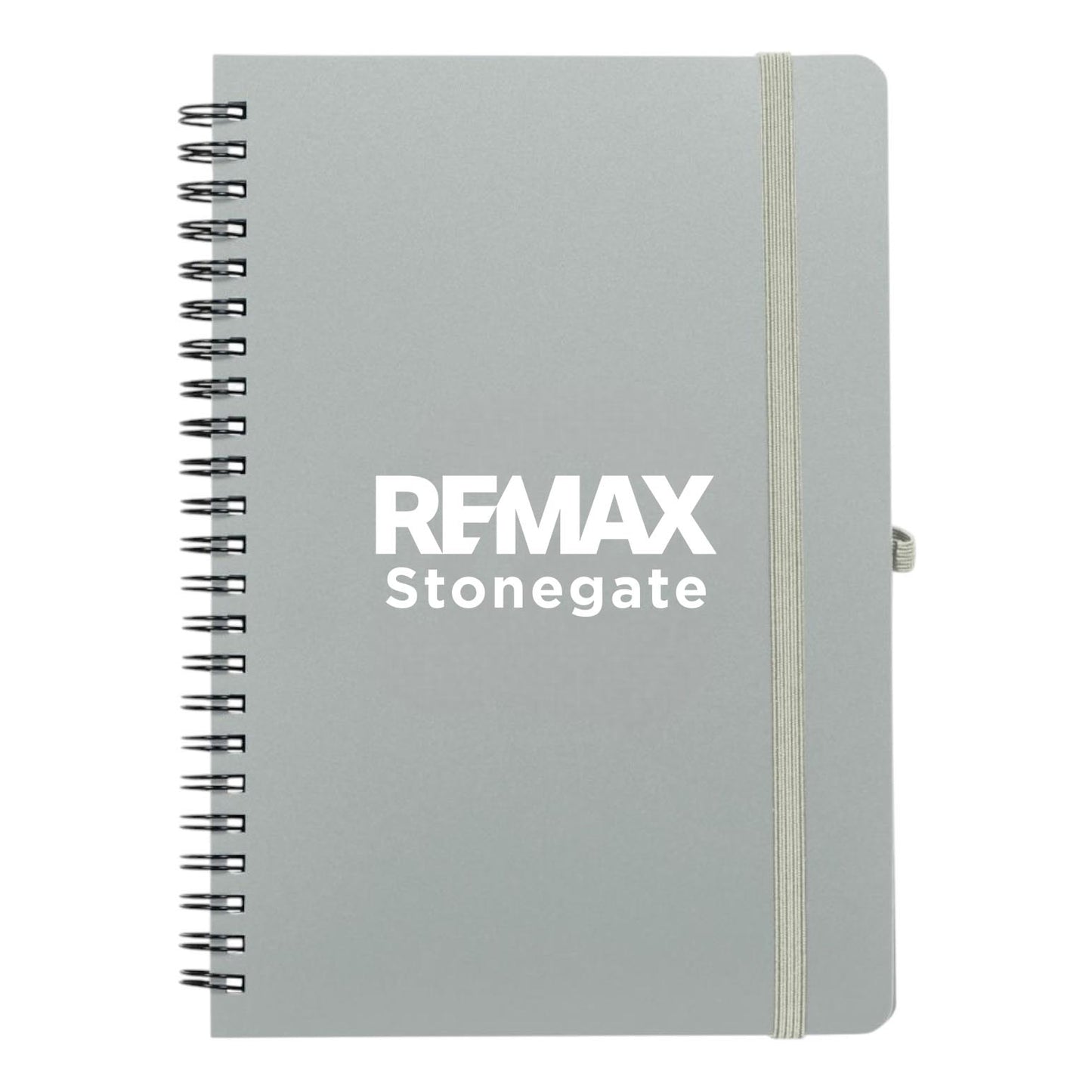 Grey journal with REMAX Stonegate logo