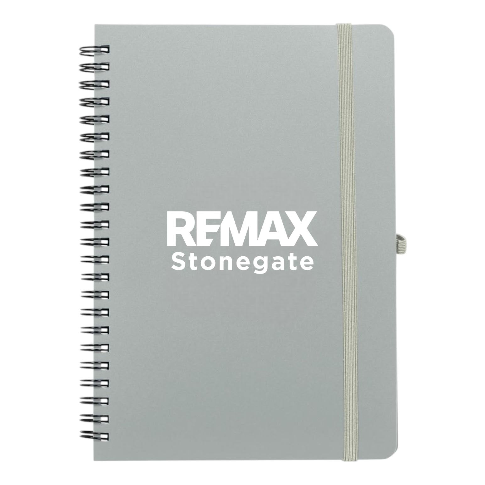 Grey journal with REMAX Stonegate logo