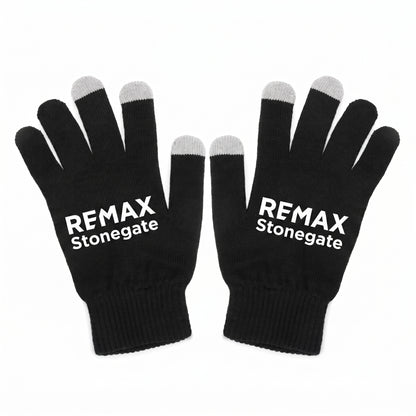 Black gloves with the REMAX Stonegate logo.