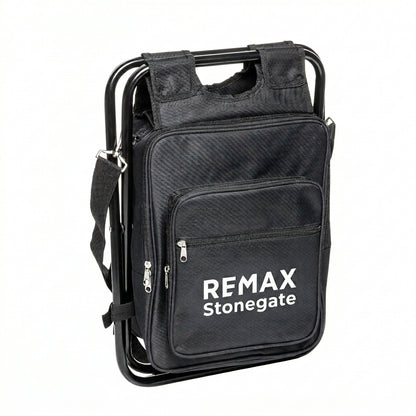 Black bag with REMAX Stonegate branding on a white background