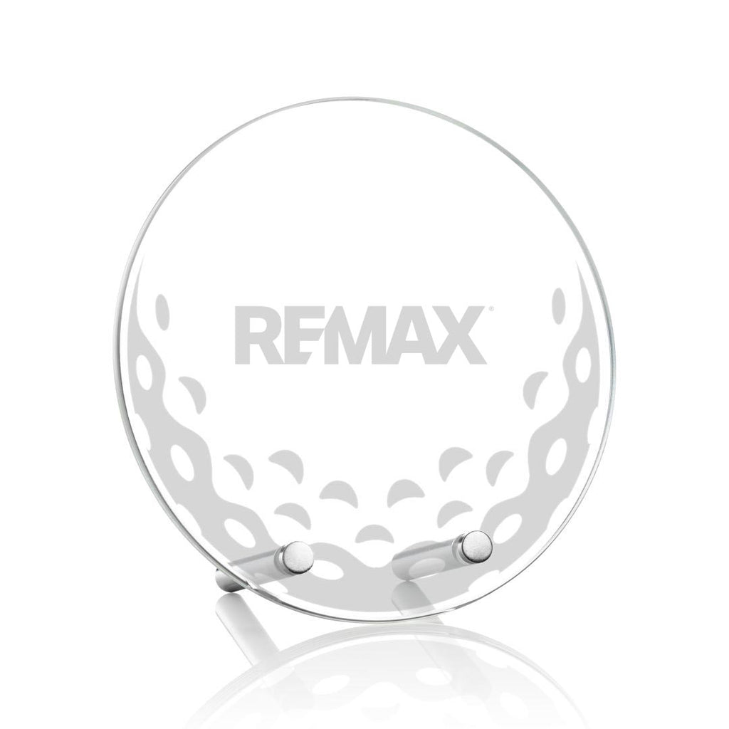 Round metallic object with 'REMAX' branding on a white background