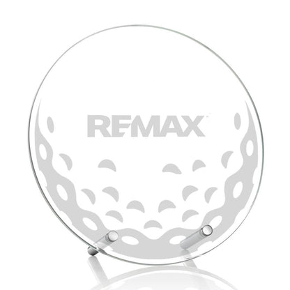 Clear circular product with REMAX branding on a white background