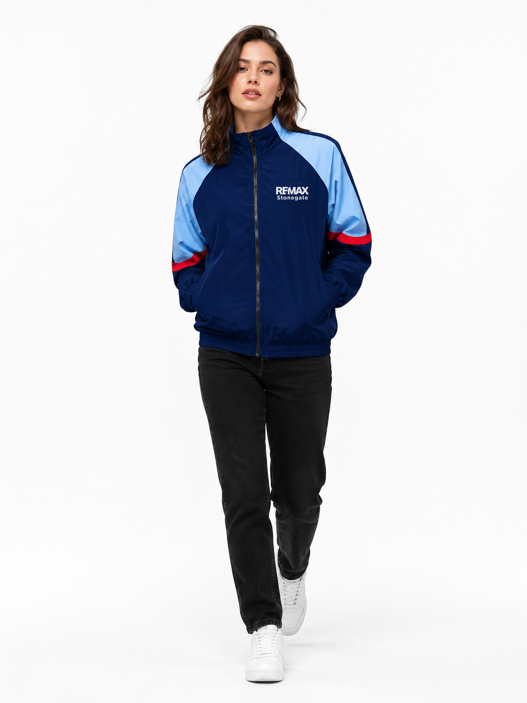 Electric Blue Windbreaker - Custom Branded