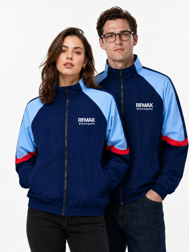 Electric Blue Windbreaker - Custom Branded
