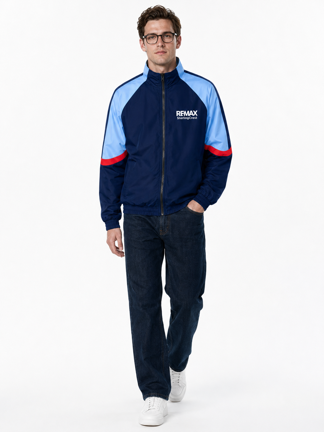 Electric Blue Windbreaker - Custom Branded