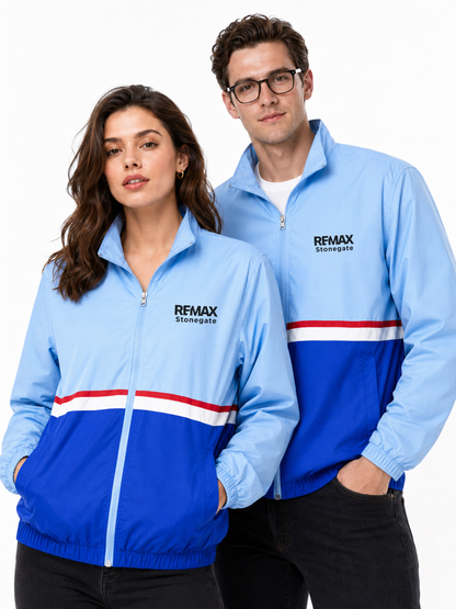 Movex Blue Windbreaker - Custom Branded