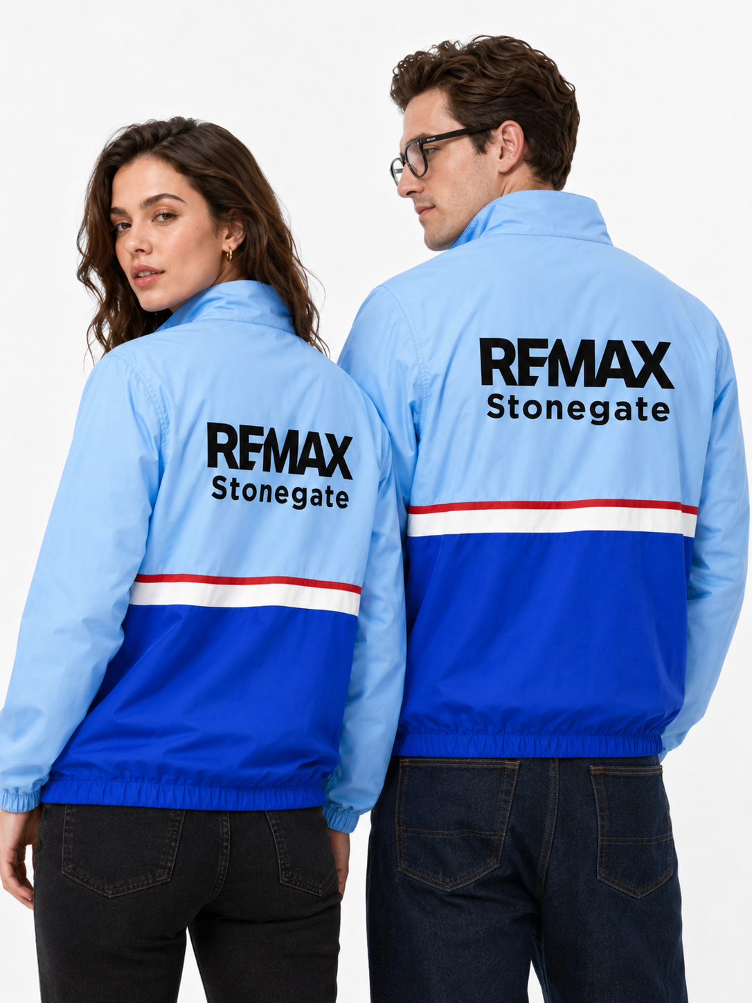Movex Blue Windbreaker - Custom Branded