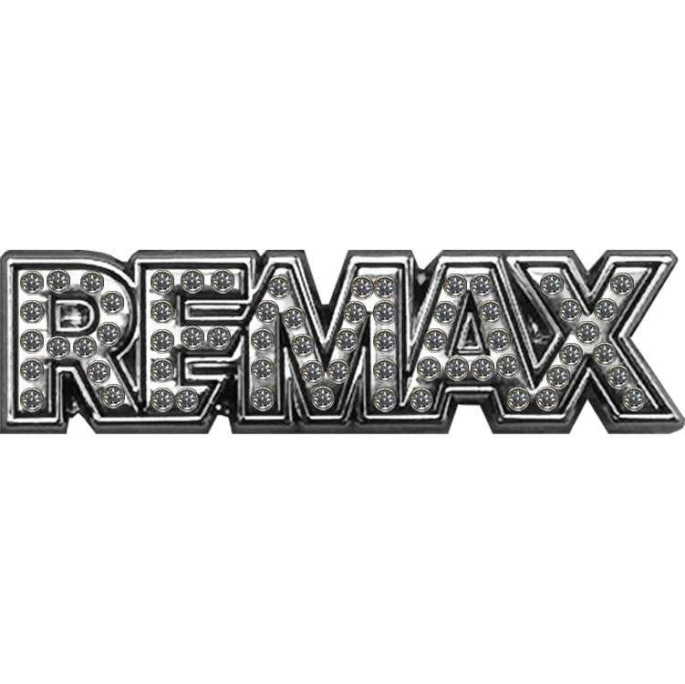 2.5” REMAX Rhinestone Lapel Pin with Double Magnetic backing