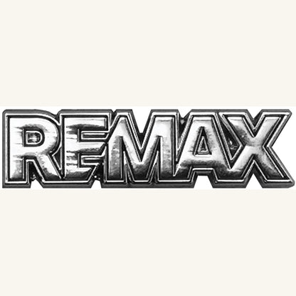 1.75” REMAX Silver Lapel Pin with Double Magnetic backing