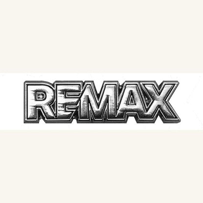 1.75” REMAX Silver Lapel Pin with Double Magnetic backing