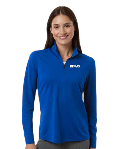 Adidas Ladies Lightweight Quarter-Zip Pullover - Embroidered