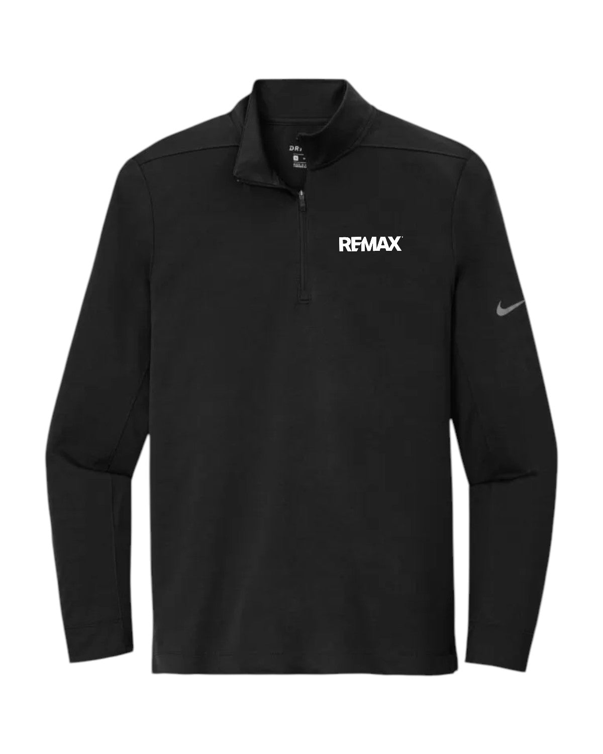 NIKE DRY 1/2 ZIP COVER UP PULLOVER in black