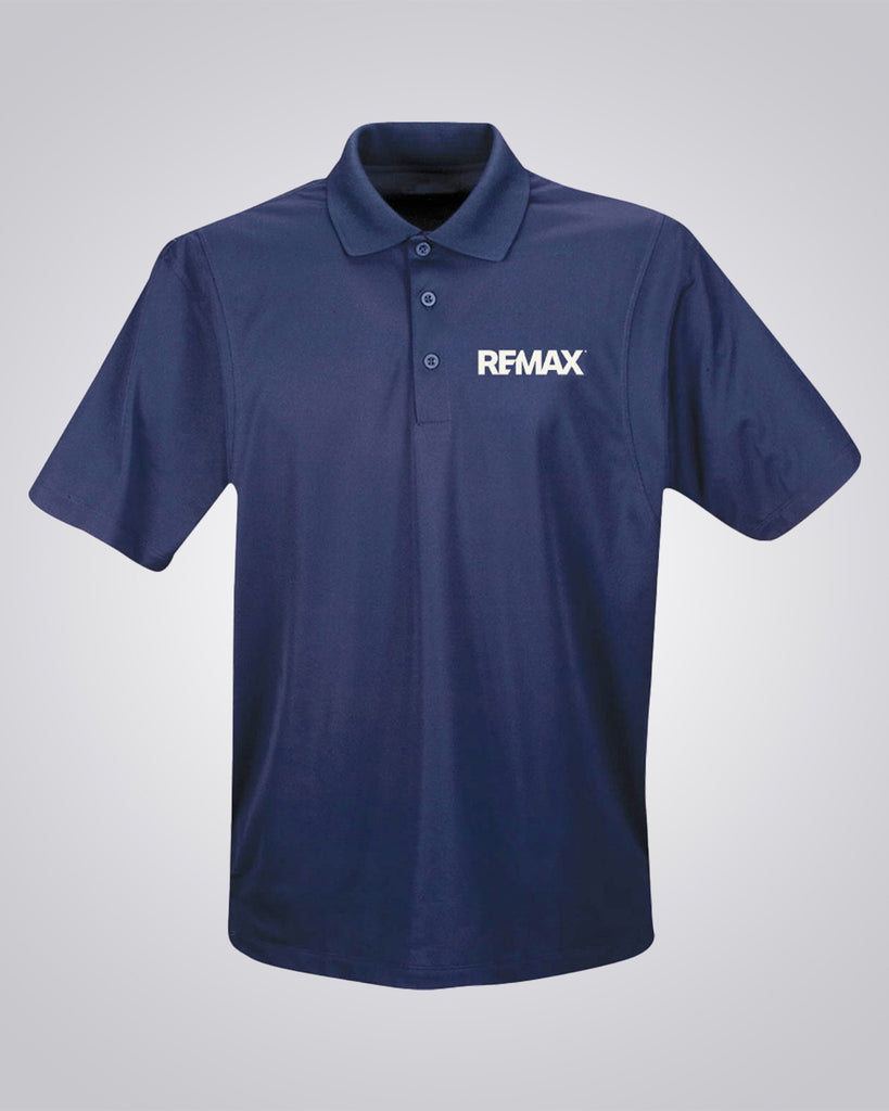 Moisture Free Microfiber Performance Polo (Navy) - REMAX Brand Refresh - Print