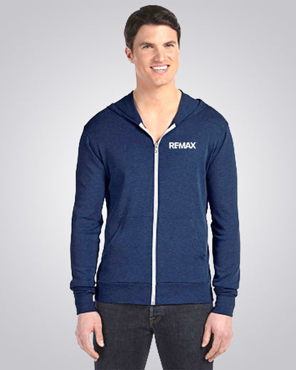 Unisex Triblend Full-Zip Lightweight Hoodie - REMAX Brand Refresh